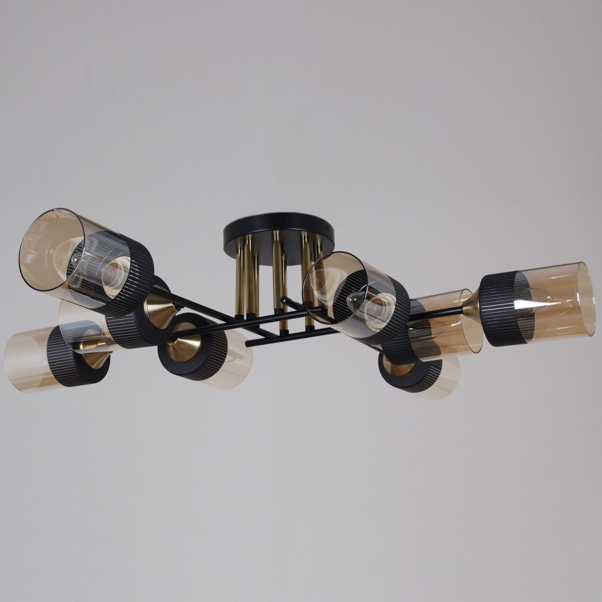 Потолочная люстра Reluce 48460-0.3-08 BK+COPPER