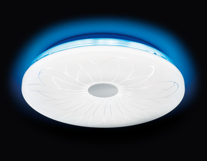 Накладная люстра с дистанционным управлением Ambrella Light F77 BL 72W D420