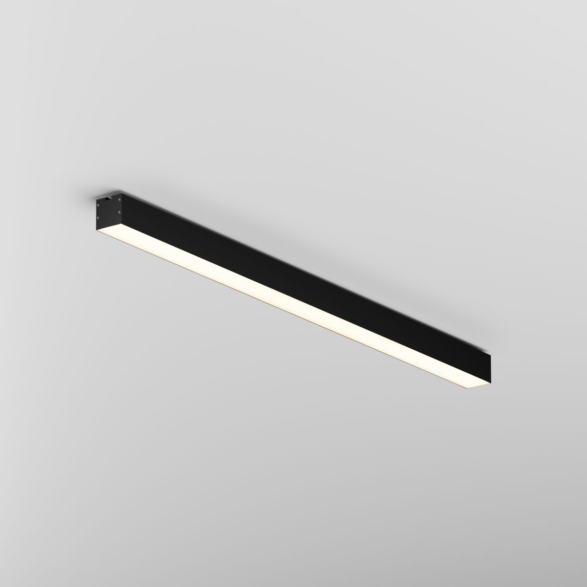 Линейный накладной светильник Maytoni Technical 3000K 50x50 (Черный, 1 м) LL311027