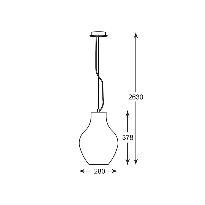Подвесной светильник Zumaline BRESSO P19066A-D28