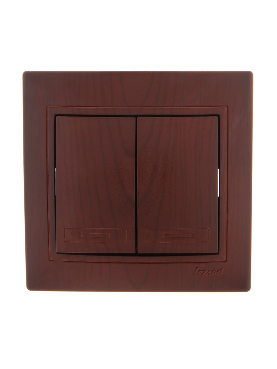 Выключатель двойной Lezard Mira 701-0601-101