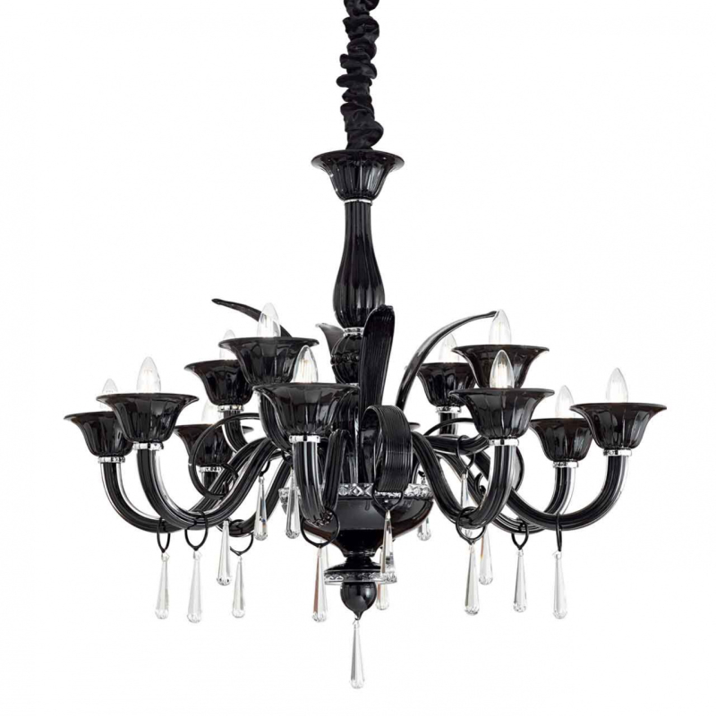 Подвесная люстра Ideal Lux Renoir SP12 Nero 045672