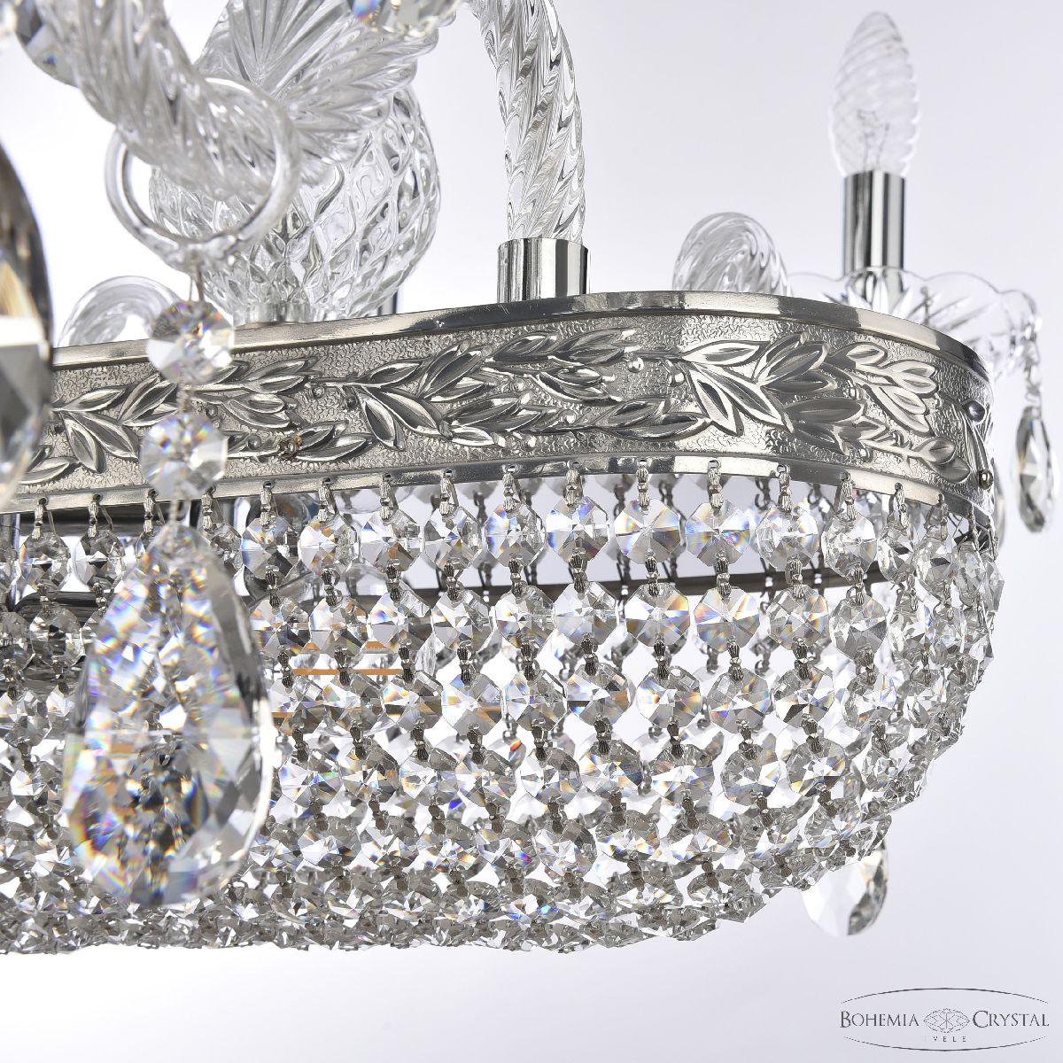 Подвесная люстра Bohemia Ivele Crystal 1452/8/195/800 Ni