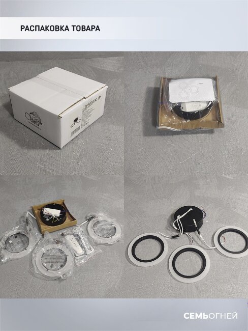 Потолочная люстра Seven Fires Leyni SF5006/3C-BK