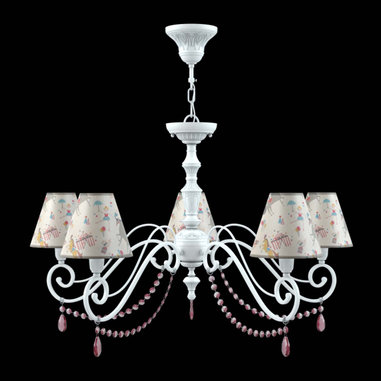 Подвесная люстра Lamp4you Classic E3-05-WM-LMP-O-14-CRL-E3-05-PK-UP