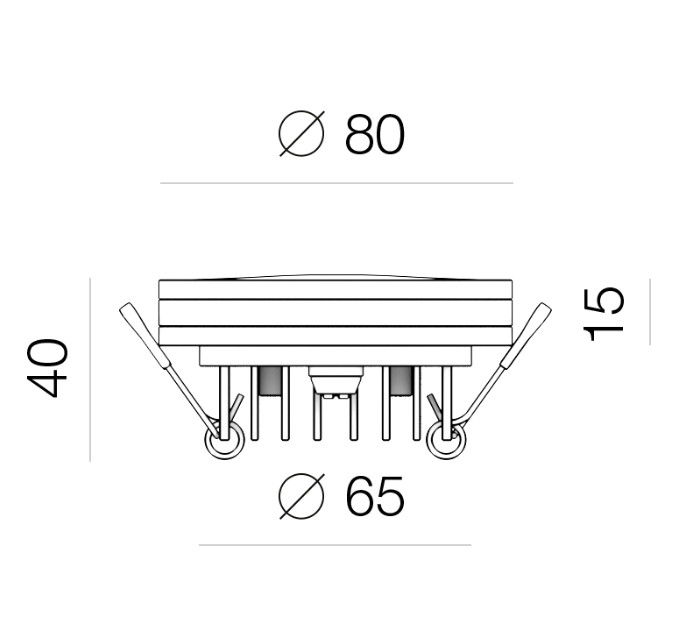 Встраиваемый светильник Ledron LIP0906-5W-Y3000K 00000013593