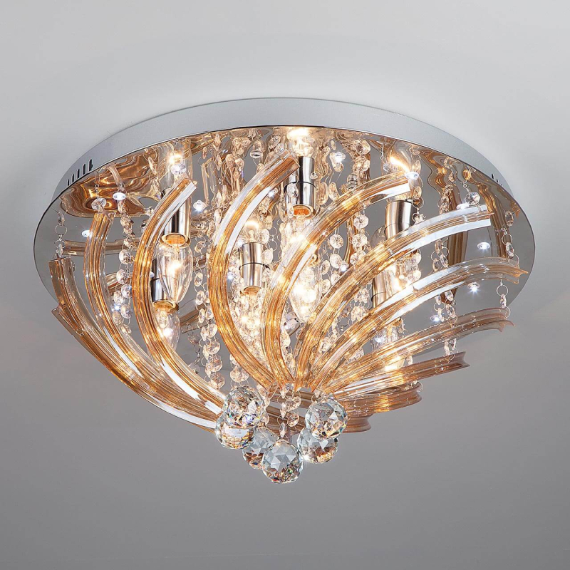 Потолочная люстра Eurosvet Dallas 80116/8 хром/белый