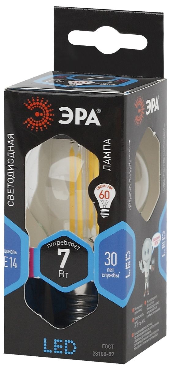 Лампа светодиодная Эра E14 7W 4000K F-LED P45-7W-840-E14 Б0027947