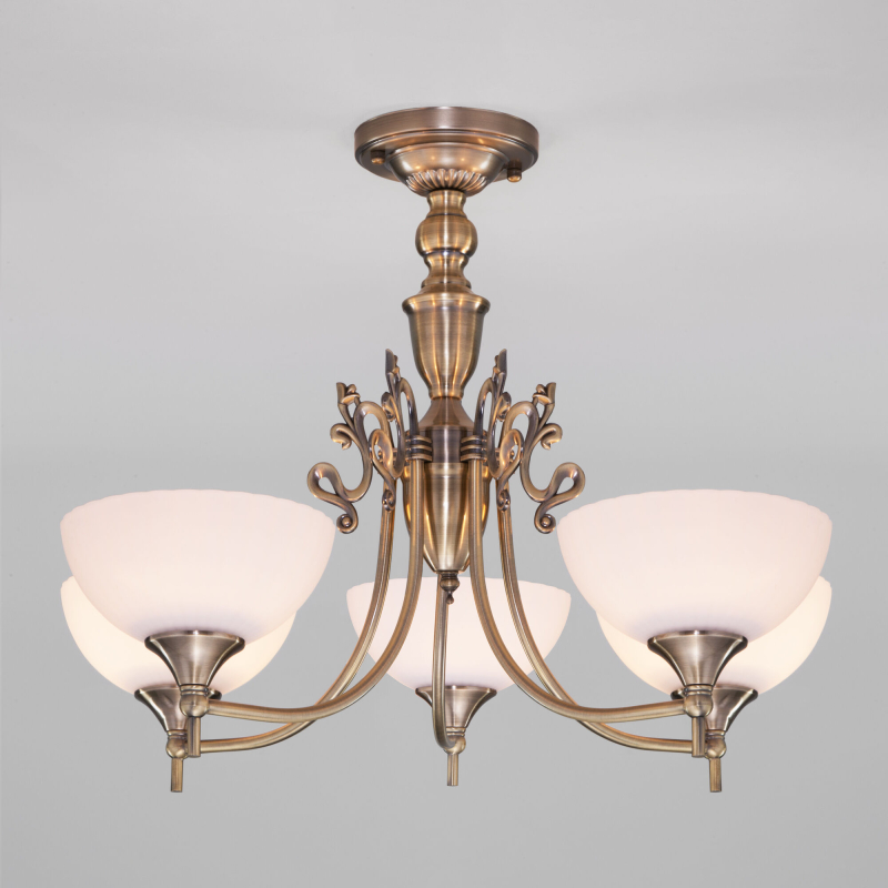 Потолочная люстра Eurosvet Lira 60053/5 античная бронза