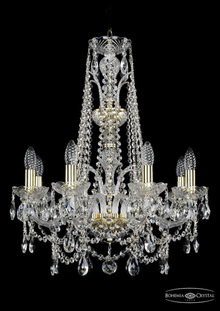 Подвесная люстра Bohemia Ivele 1411/8/195/XL-65/G