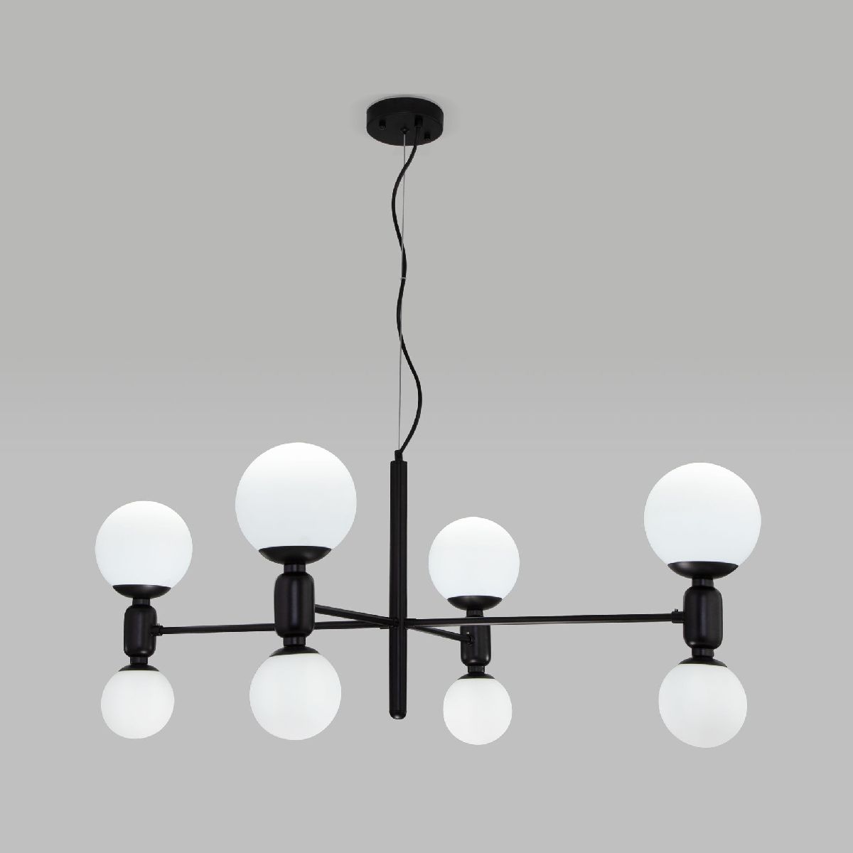 Подвесная люстра Eurosvet Bubble 30182/8 черный Smart a063212