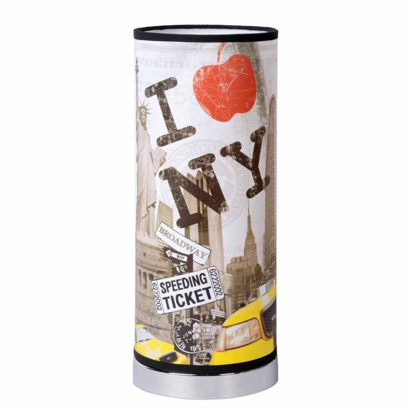 Настольная лампа разноцветная Lucide NY Bronx 34515/01/99