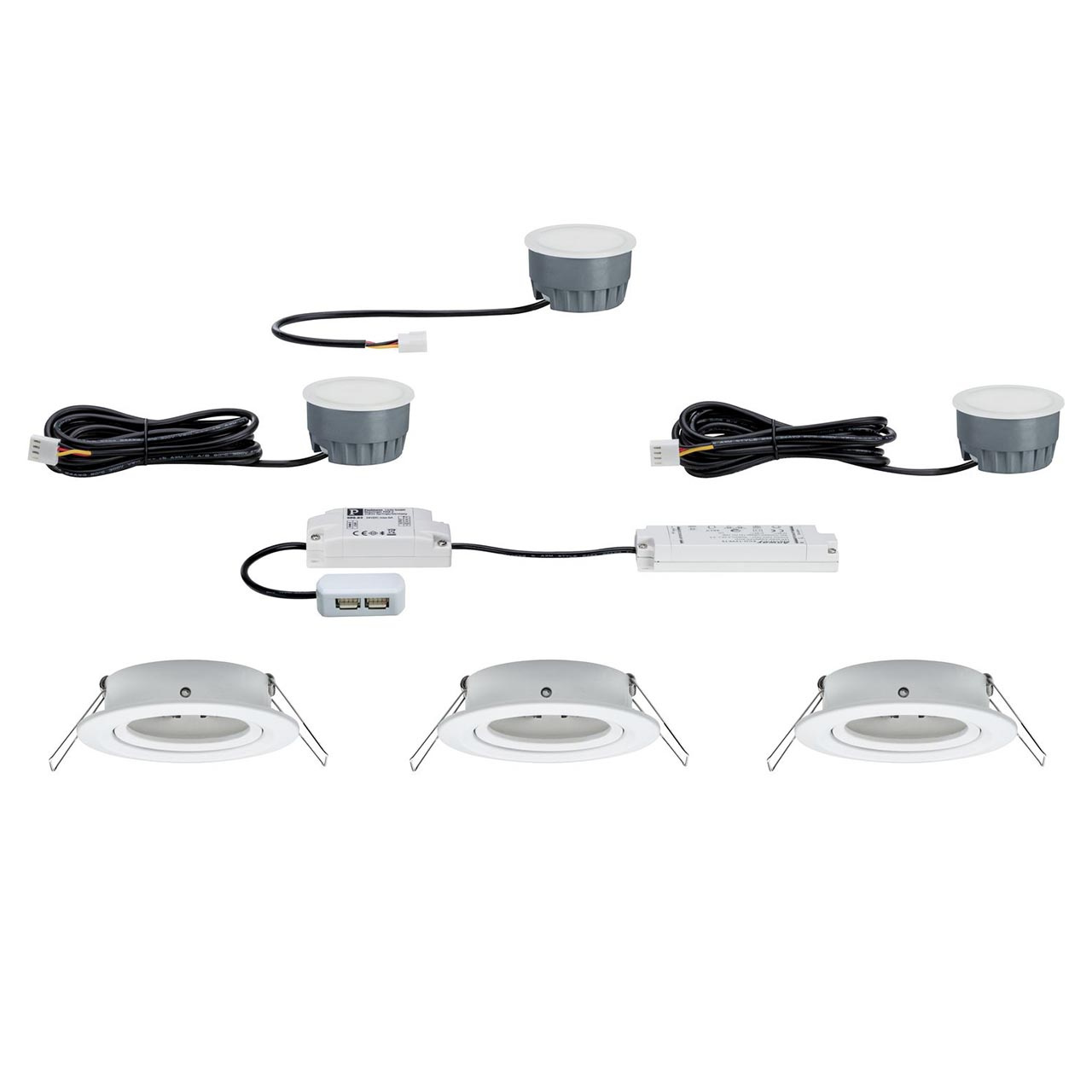 Встраиваемый светодиодный светильник Paulmann Premium SmartCoin BLE Tunable 93940