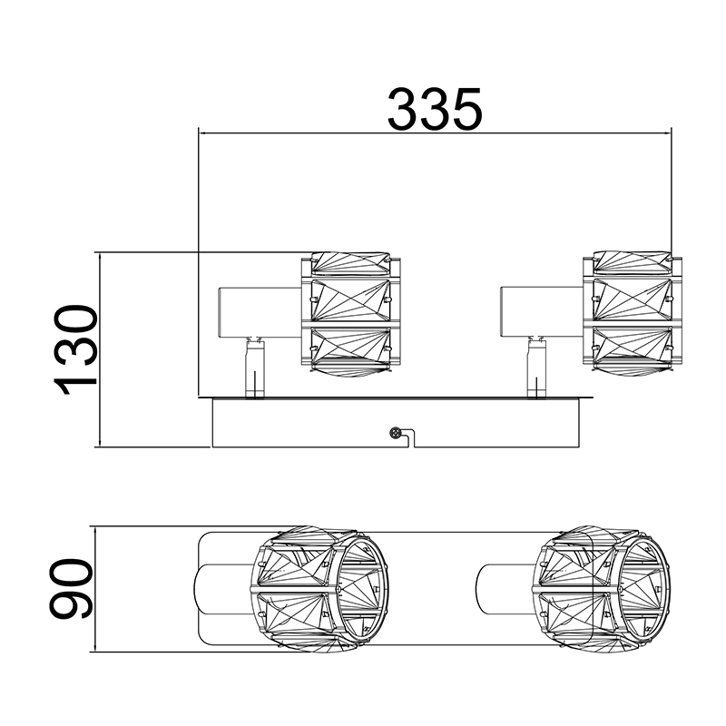 Светодиодный потолочный светильник Zumaline NIASA CK20181015-2
