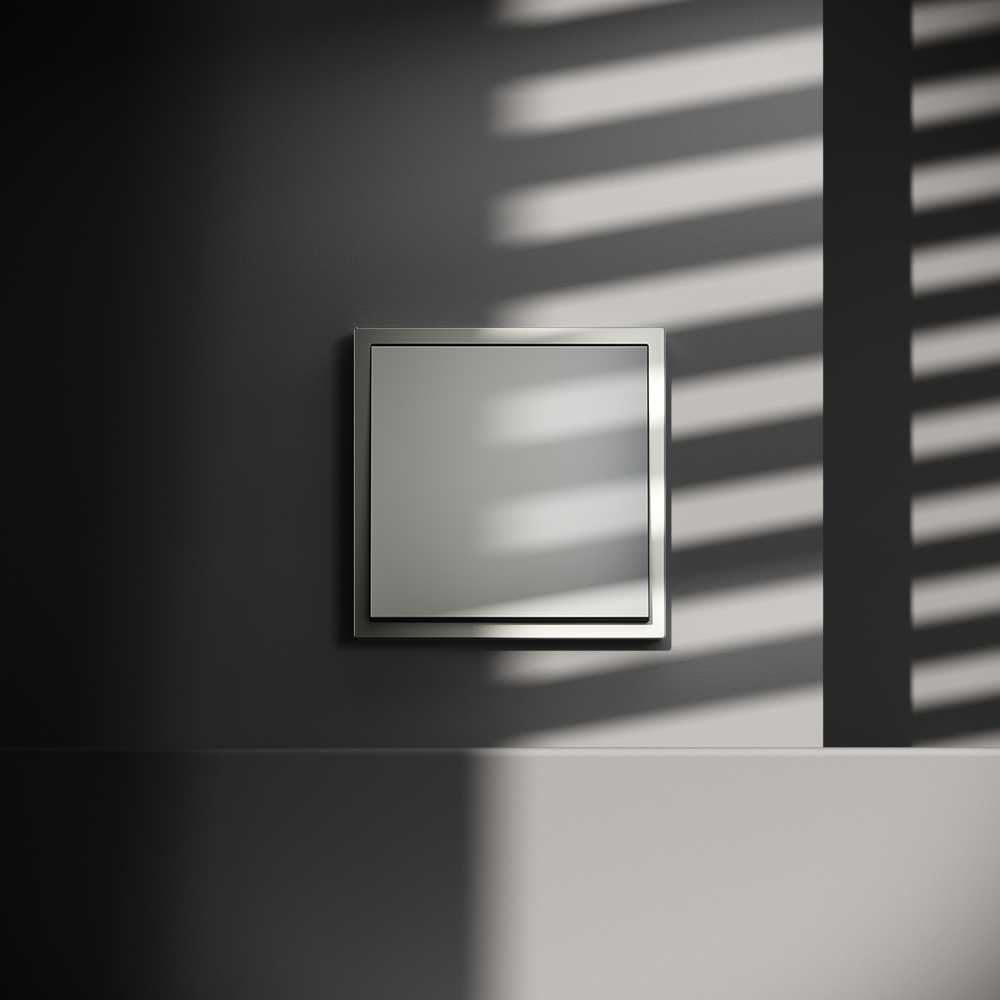 Выключатель с самовозвратом одноклавишный Voltum S70 VLS010605 (сталь)