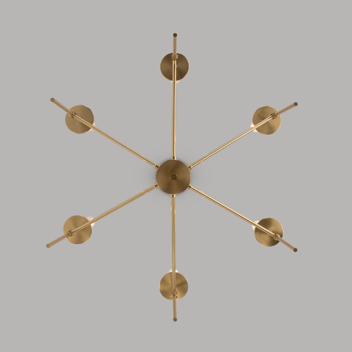 Люстра на штанге Eurosvet Anders 60142/6 латунь Smart a061930