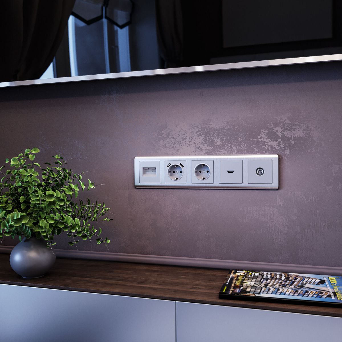 Розетка HDMI Werkel W1186006 4690389157646 a050877