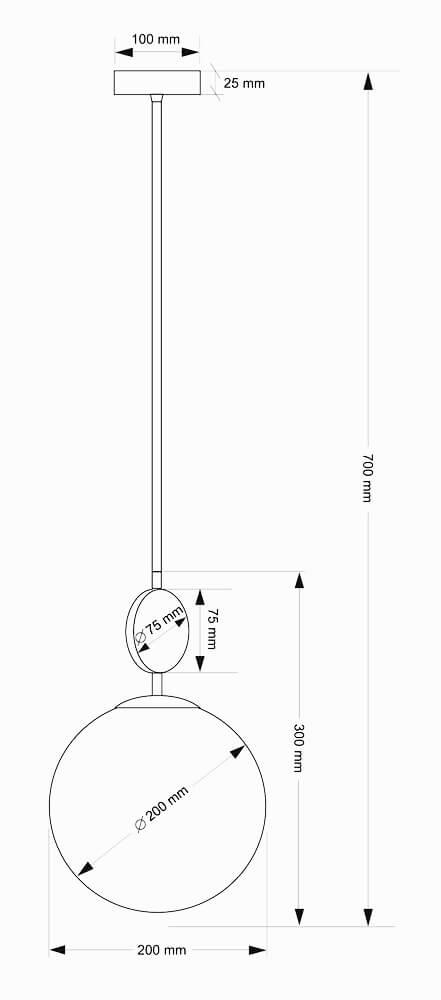 Подвесной светильник Kutek Dimaro DIM-ZW-1(N)200