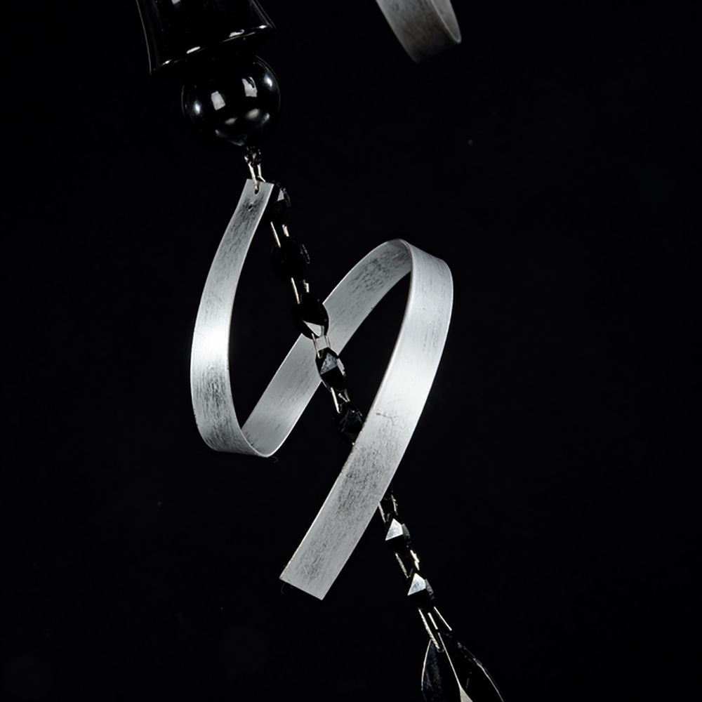 Подвесная люстра черная Maytoni Intreccio ARM010-10-R