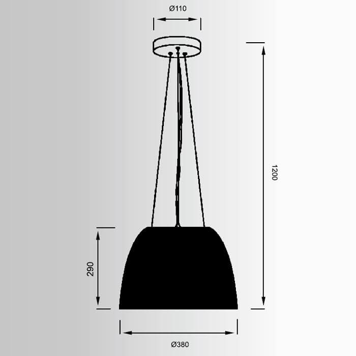 Подвесной светильник Zumaline Filo MD1452-1L(SILVER)