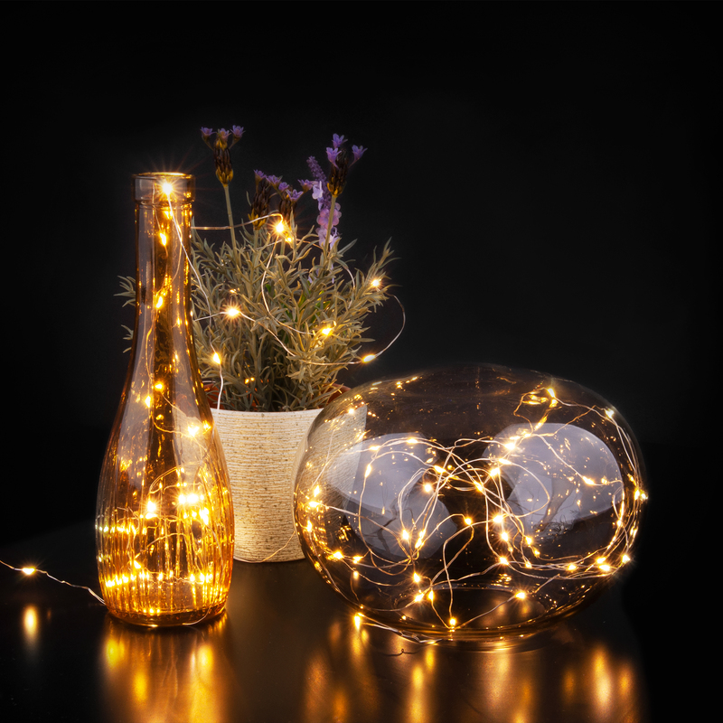 Гирлянда нить Eurosvet 400-008 теплый белый 10м IP20