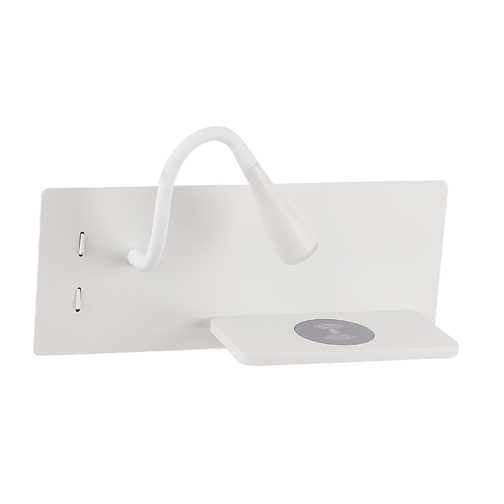 Настенный светильник Crystal Lux CLT 217W Qi+USB WH