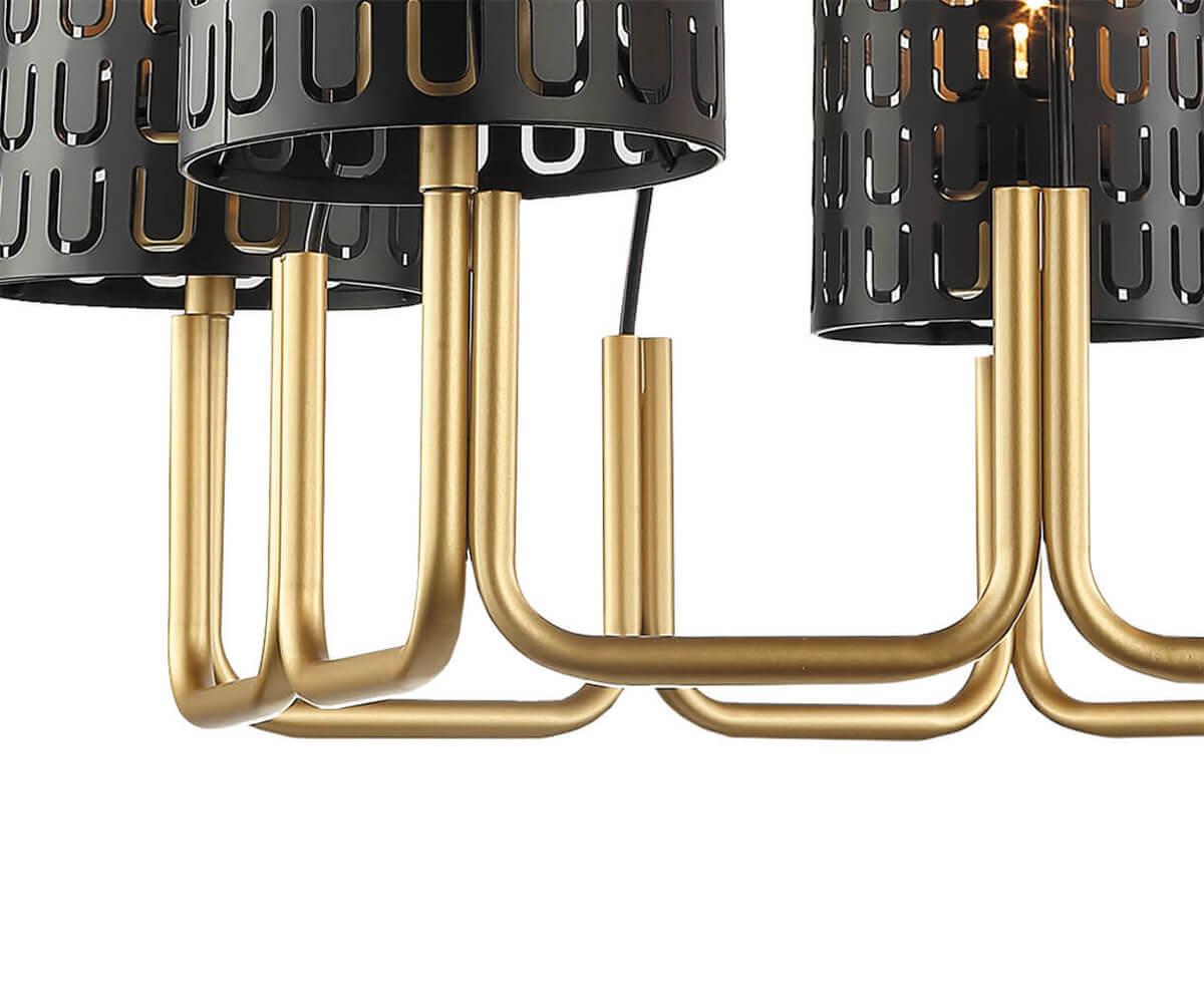 Подвесная люстра Lumien Hall Ноэль 4005/3P-GD-BK