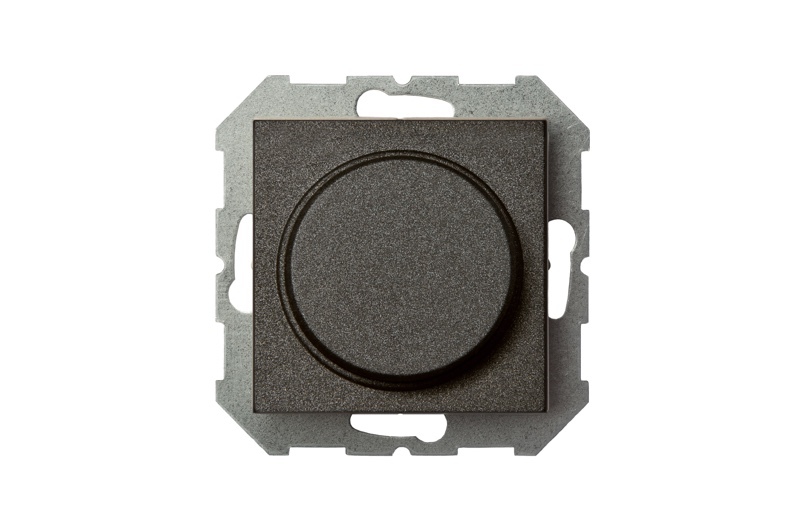 Светорегулятор светодиодный поворотный нажимной 100 Вт Liregus Epsilon 28-1112