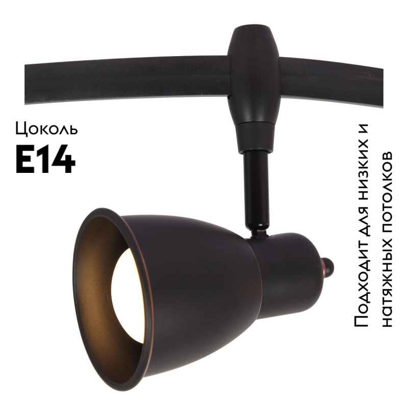Трековый светильник Arte Lamp A3058PL-1BK