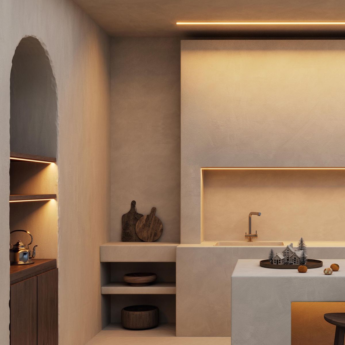 Профиль Arlight LINE-D-1111-2000 SQUARE ANOD (Алюминий) 061084