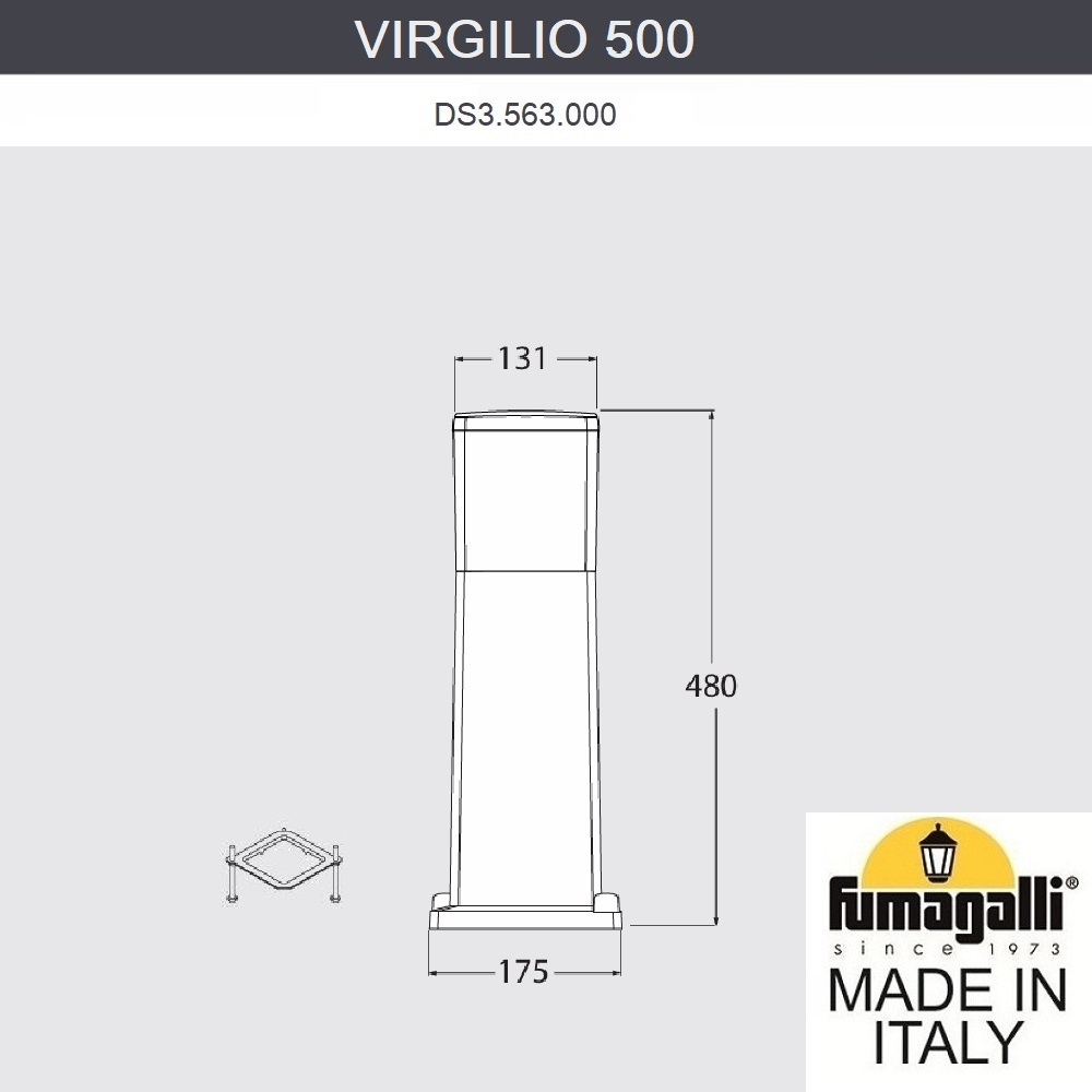 Ландшафтный светильник Fumagalli Virgilio DS3.563.000.AYF1R