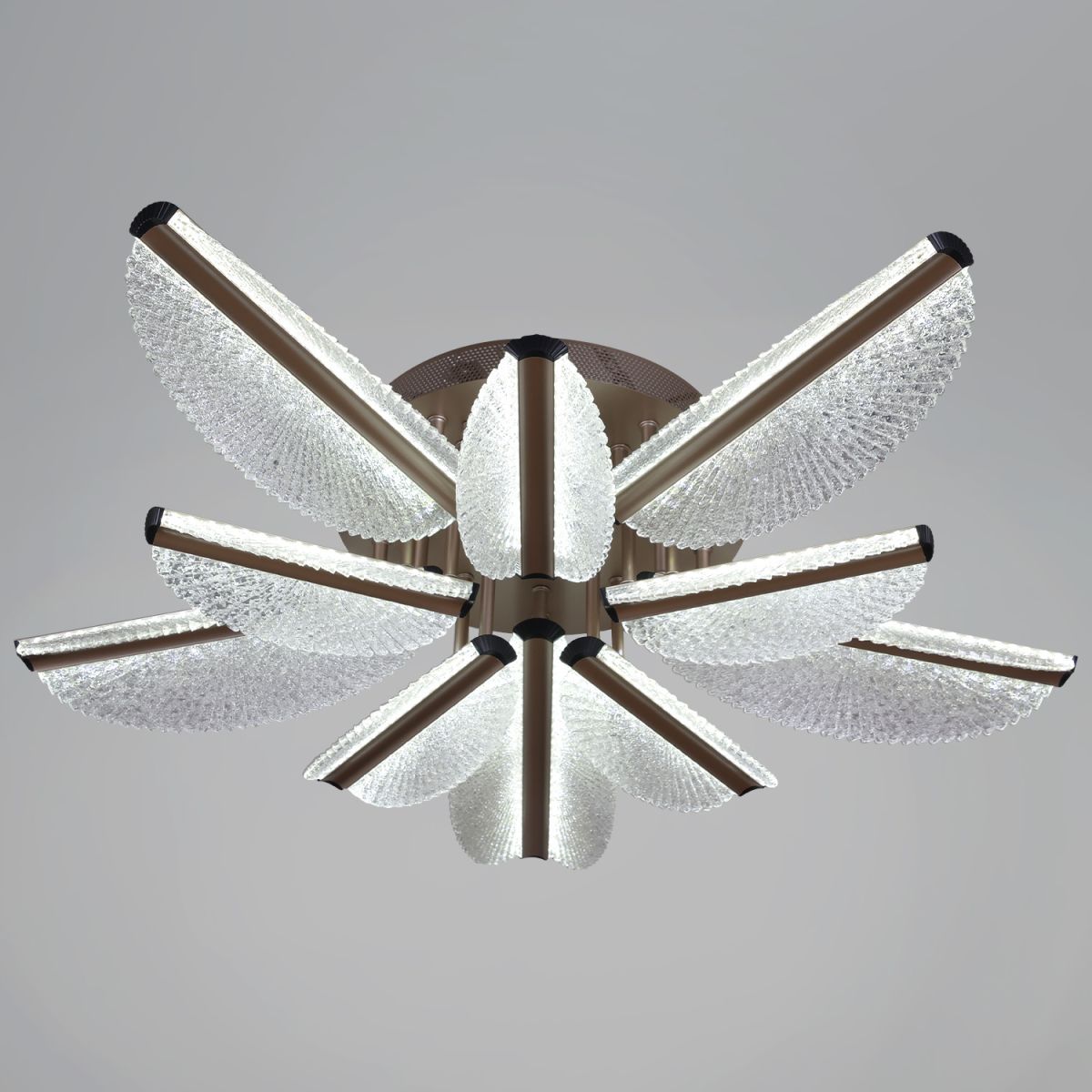 Потолочная люстра Reluce 00490-0.3-5+5 champagne silver