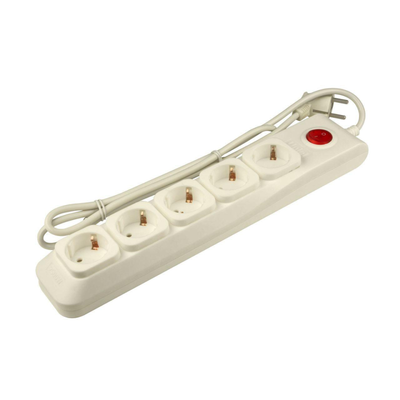 Cетевой фильтр (UL-00001754) Uniel 5гн х 3м с/з Lux S-GSL5-3 Ivory