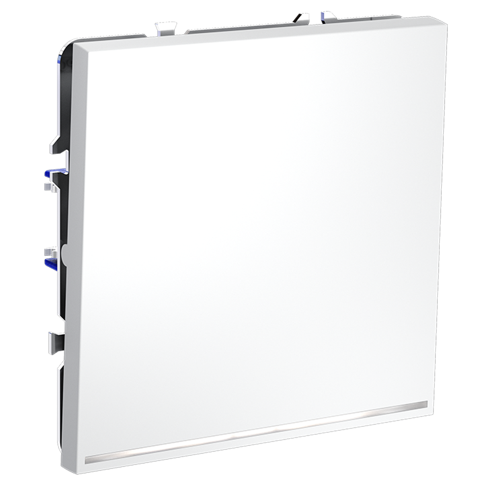 Выключатель одноклавишный с подсветкой Voltum S70 VLS010202 (белый матовый)