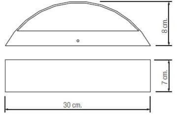 Уличный настенный светодиодный светильник Horoz Ural белый 071-001-0012