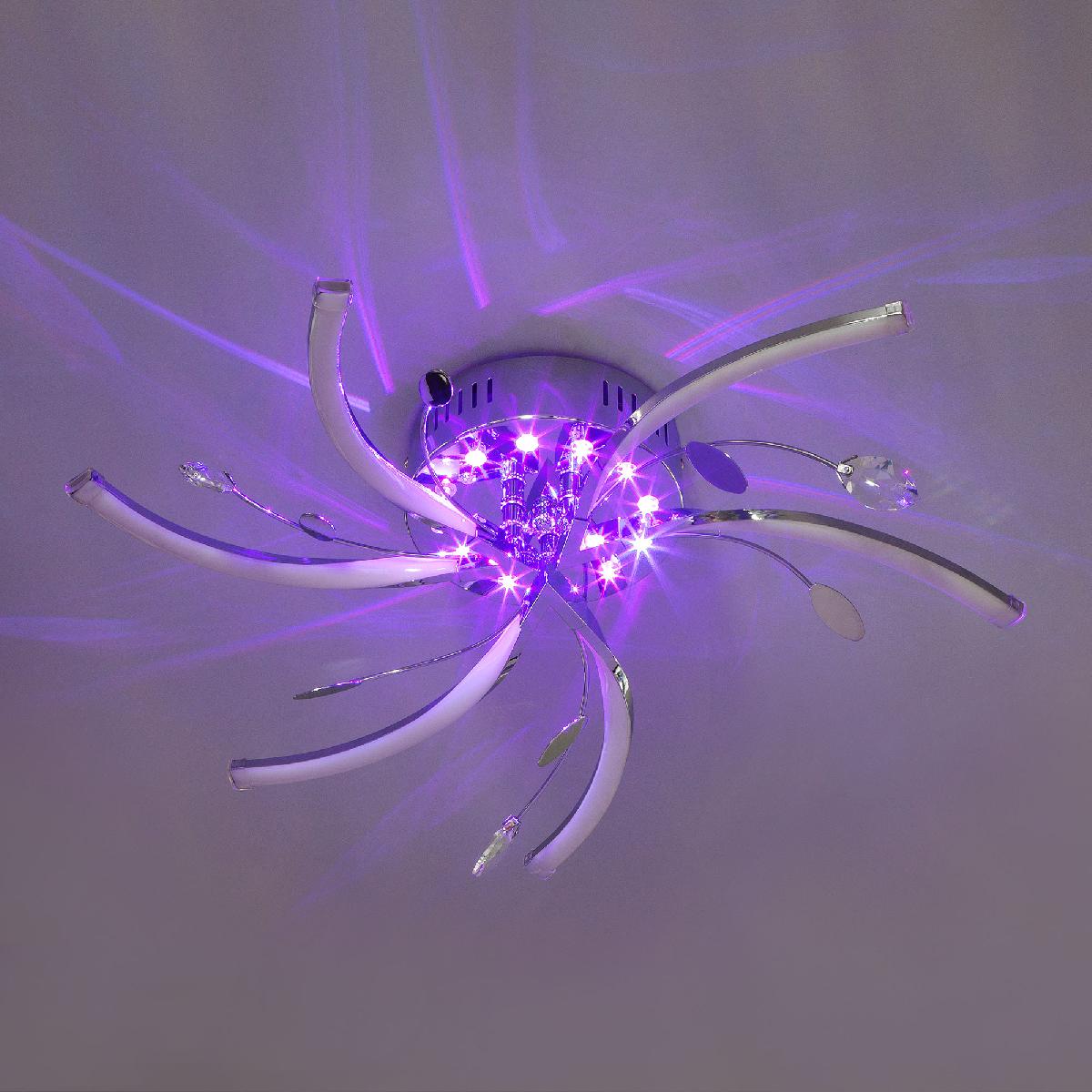 Потолочный светодиодный светильник Eurosvet Windmill 90125/6 хром