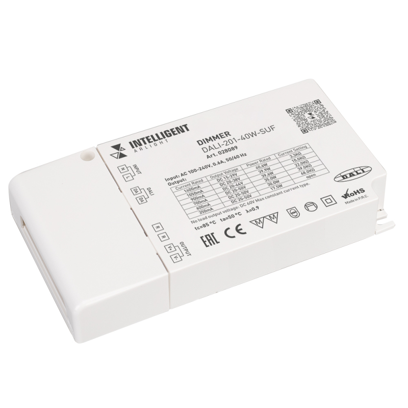 Диммер Arlight DALI-201-40W-SUF (230V, 350-1400mА) 028089