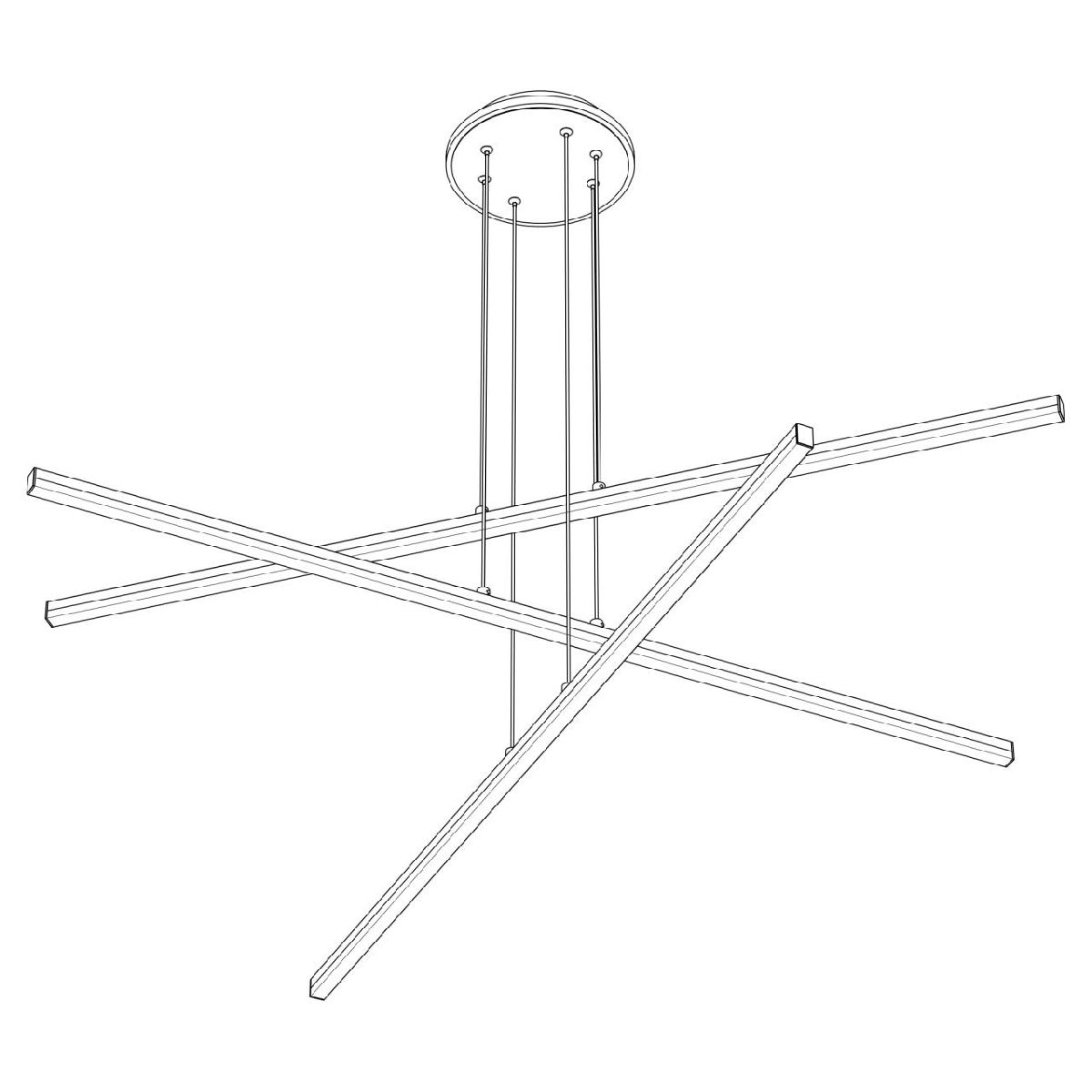 Подвесная люстра с пультом управления Citilux Trent CL203731