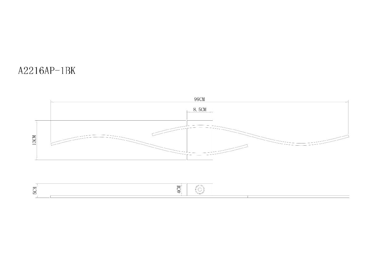 Настенный светильник Arte Lamp Aludra A2216AP-1BK