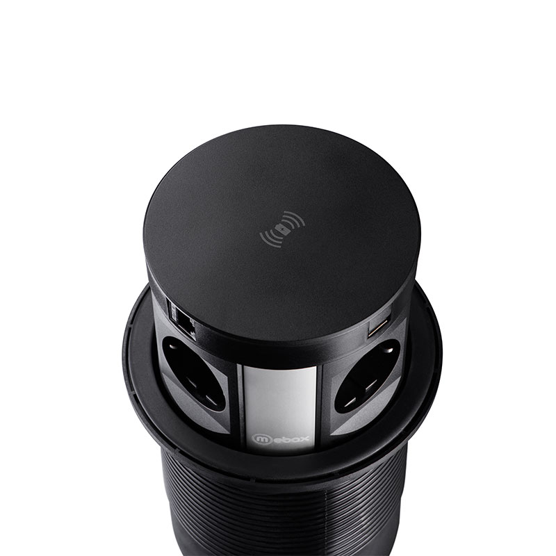 Блок розеток 107J (4 секции, 2 USB и RJ-45) Mebax 00-00001466