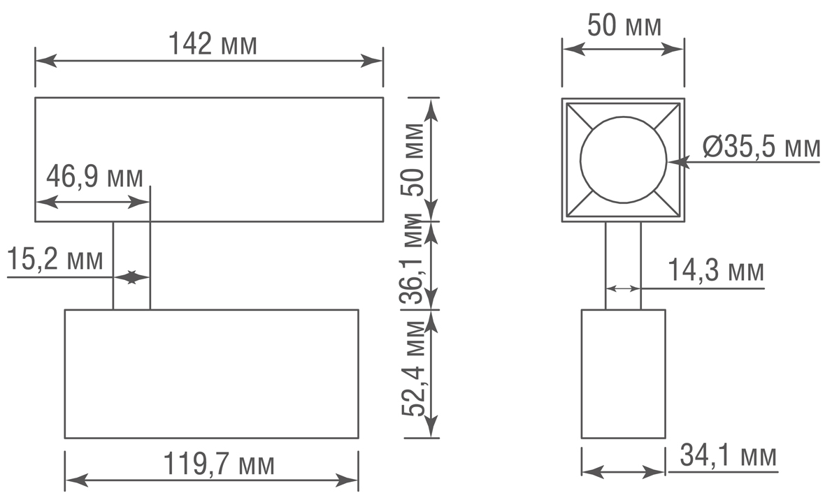 Трековый магнитный светильник Donolux Tor DL18793WW15BDimM