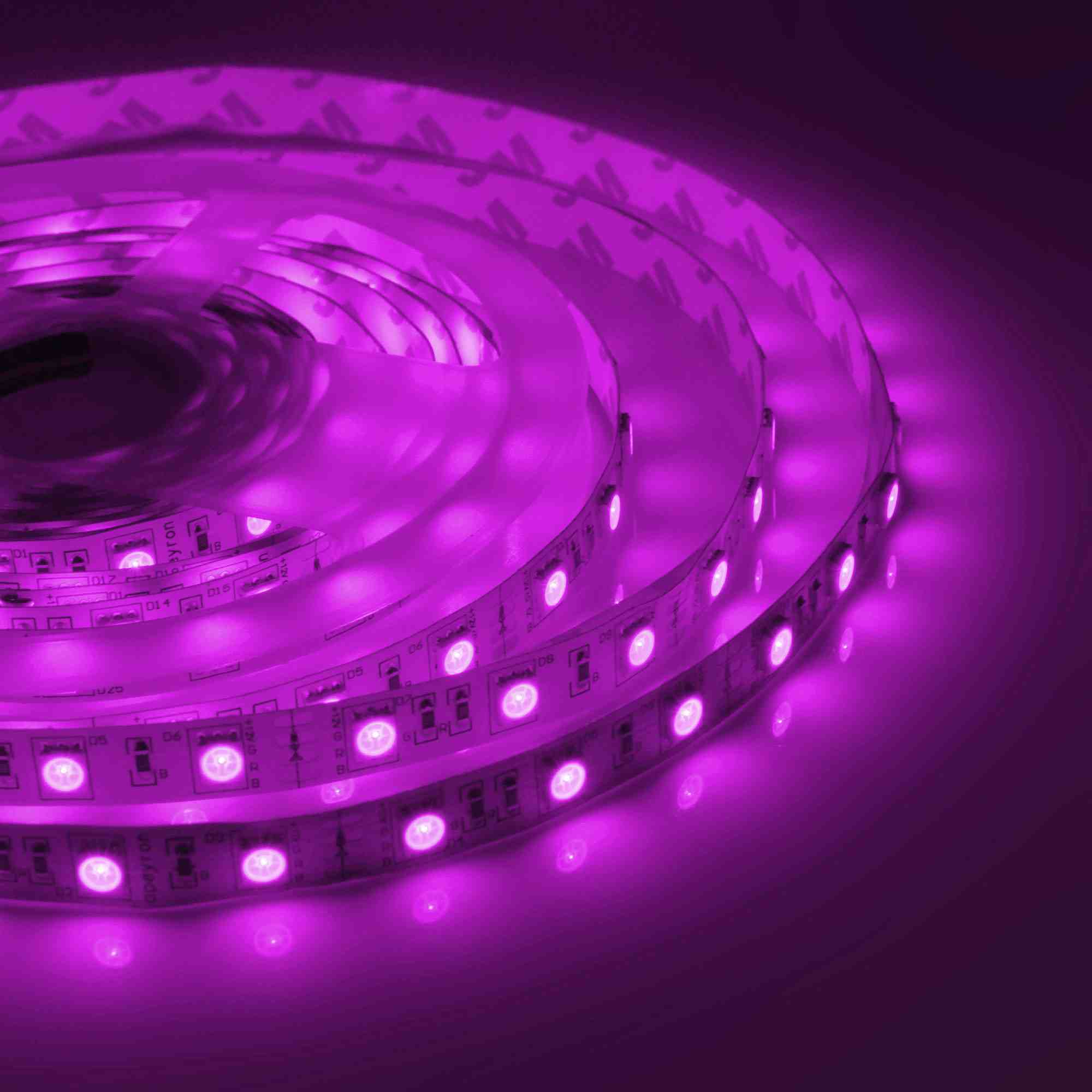 Светодиодная лента Apeyron 12В СТ 14,4Вт/м smd5050 60д/м IP67 (НАНО) 5м RGB 00-75