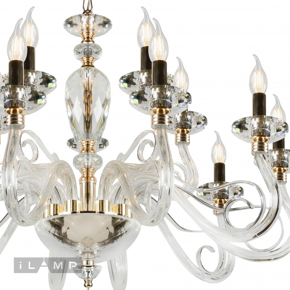 Подвесная люстра iLamp Modo P2328-10+5 GD