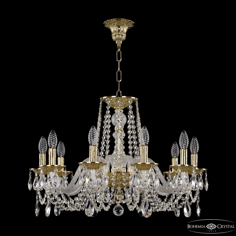 Подвесная люстра Bohemia Ivele Crystal 16202/10/240 G