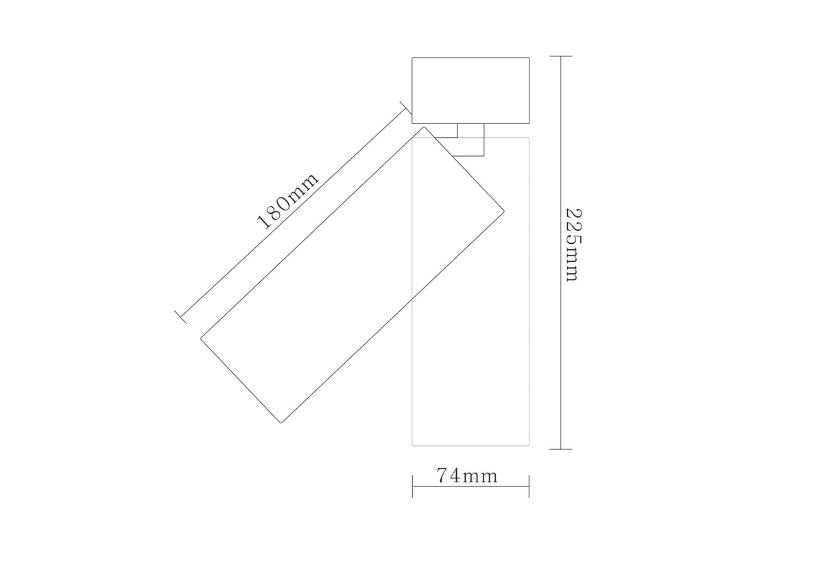 Накладной спот Donolux Rollo DL18895R20W1B ST