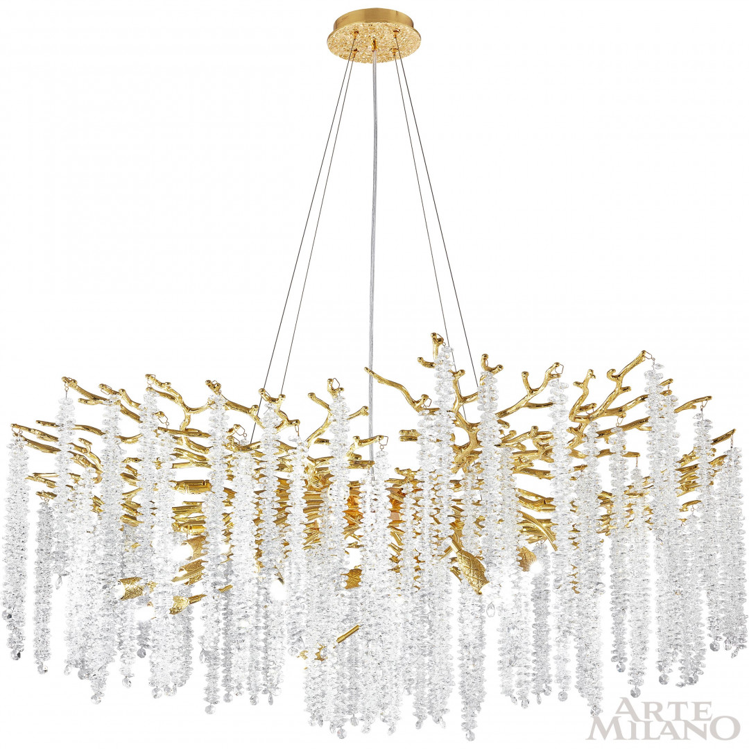 Подвесная люстра Arte Milano Milan 231901/D1000/14/A Gd