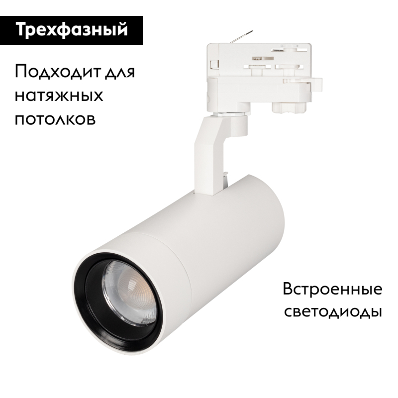 Трековый светильник Arlight LGD-Gelios-4TR-R80-30W Day4000 036090