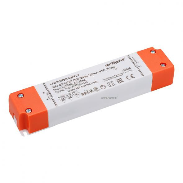 Блок питания Arlight ARJ-SP34700-DIM (24W, 700mA, PFC, Triac) 022438