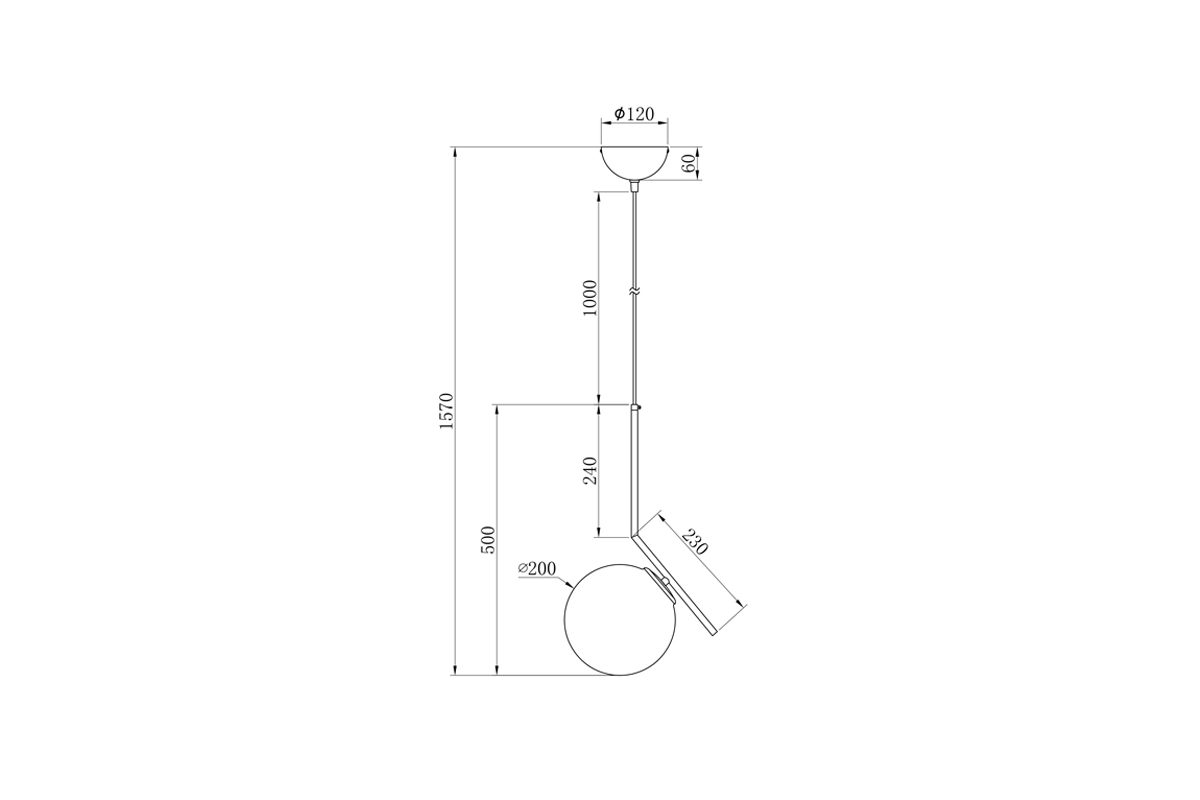 Потолочный светильник Garda Decor K2GP-825BR-S
