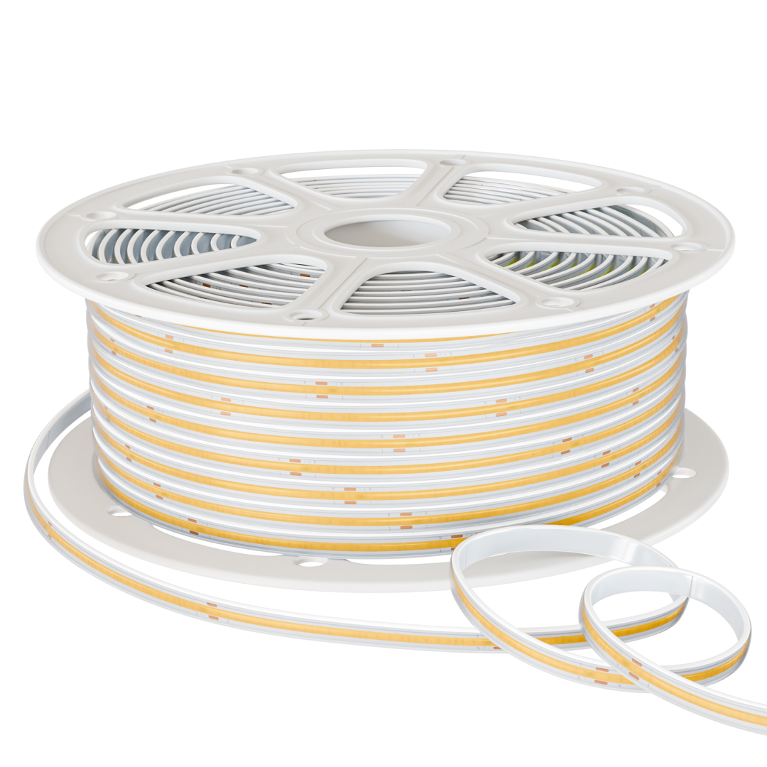 Светодиодная лента Apeyron 220В COB 9Вт/м 3000К 50м IP65 10-110